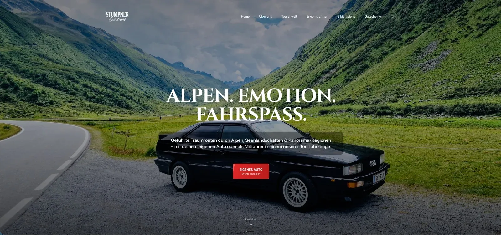 Website Stumpner Emotions: Emotionale Markenkommunikation